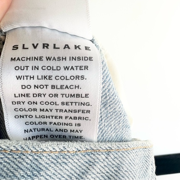 SLVRLAKE Dakota Long Time Coming distressed jeans Size 26 - Picture 16 of 16